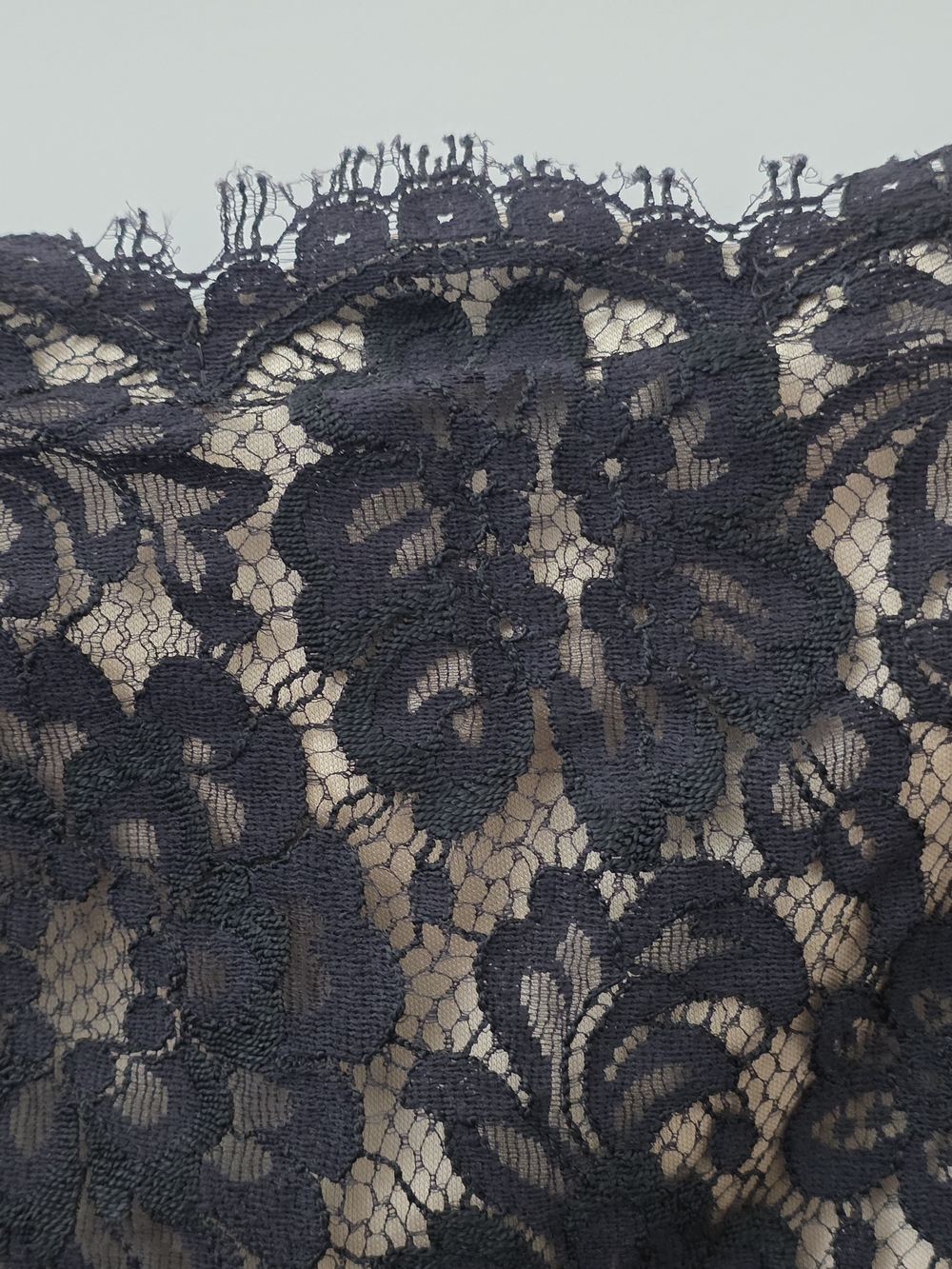📣Vintage 90s Scott McClintock Black Cocktail Formal Dress👗 Gold Lace Bodice 8P - Picture 12 of 13